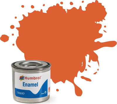 Humbrol emailleverf mat – 14 ml – no. 82 orange lining
