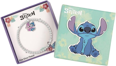 Stitch & angel pendant expander bracelet