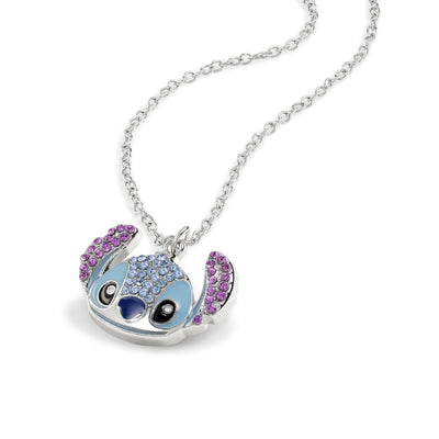 Disney – stitch crystal head pendant necklace