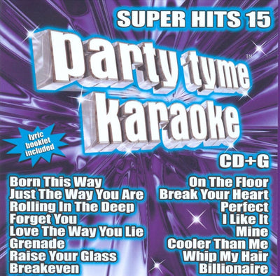 Party tyme karaoke: super hits vol. 15 – CD
