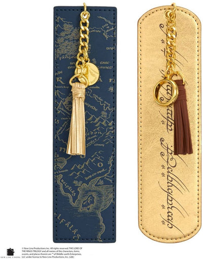 The Noble Collection the lord of the rings bookmarks 2-pack middle earth and elven script stationery