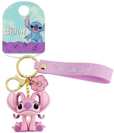 Disney kids lilo en stitch angel 3d charm lanyard sleutelhanger