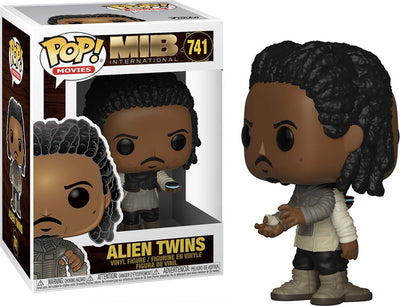 Pop men in black international alien twins vinyl figure