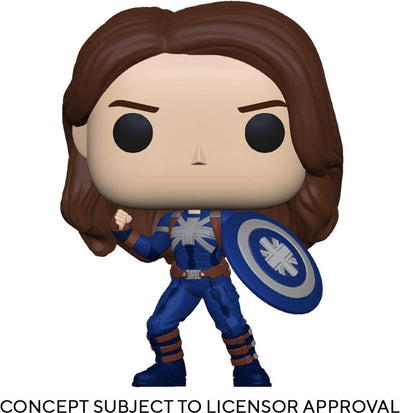 Funko what if...? – marvel pop animation captain carter (stealth) 9 cm verzamelfiguur