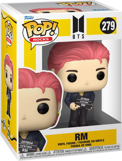 Funko pop rocks: bts butter – rm funko pop #279 – 9,5 cm – collectors box