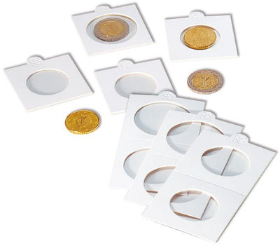 Matrix – munthouder – munthouders, wit, binnendiameter ø 25 mm, zelfklevend, verpakking van 25 stuks