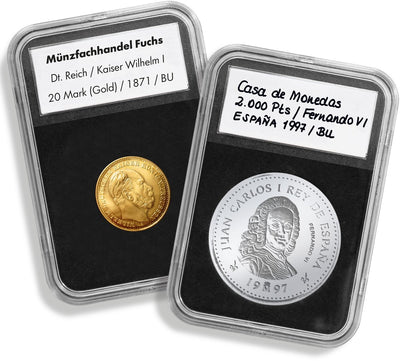 Muntcapsules slab – geschikt voor munten ø 18 mm. – quickslab