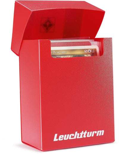 Deck box, voor gaming TCG kaarten – geschikt voor 100 kaarten – in de kleur rood