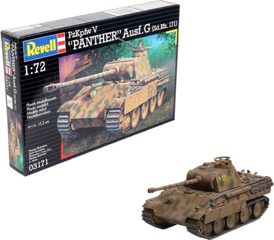 Revell modelbouwpakket militaire voertuigen – 03171 pzkpfw v pantner ausf.g (sd.kfz. 171) plastic – 1:72 – modelbouw