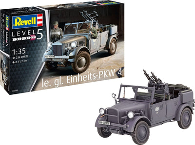 Revell modelbouwpakket militaire voertuigen – 03339 einheits-pkw kfz.4 plastic – 1:35 – modelbouw