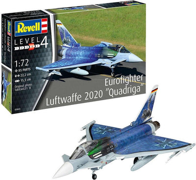 1:72 Revell 03843 eurofighter "luftwaffe 2020 quadriga" plane modelbouwpakket
