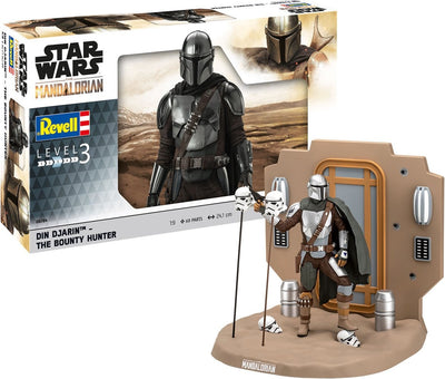 Revell – 06784 star wars – the mandalorian: the bounty hunter plastic – 1:9 – modelbouw