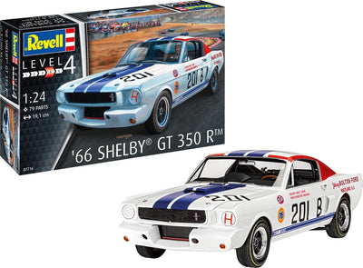 Revell modelbouwpakket auto – 07716 1965 shelby gt 350 r auto plastic – 1:24 – modelbouw
