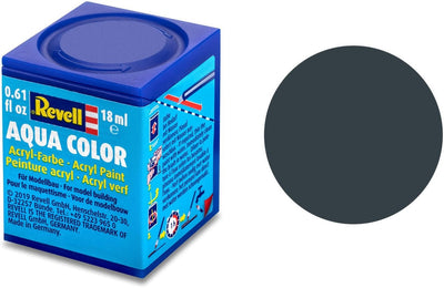 Revell hobbyverf acrylverf – aqua #69 granite grey – matt – ral7026 – acryl – verf potje – 18 ml