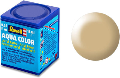 Revell hobbyverf acrylverf – aqua #314 beige – satin – ral1001 – acryl – verf potje – 18 ml