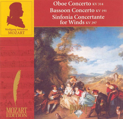 Mozart: oboe concerto, kv 314; bassoon concerto, kv 191; sinfonia concertante for winds, kv 297 – CD