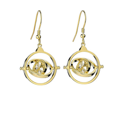 The Carat Shop – Harry Potter vergulde time turner – tijd terugdraaier met swarovski kristallen – oorbellen