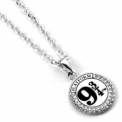 The Carat Shop – Harry Potter – sterling zilveren platform 9 3/4 ketting versierd met kristallen