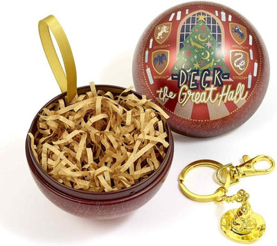 The Carat Shop – Harry Potter -the great hall kerstbal – cadeaubal met sleutelhanger