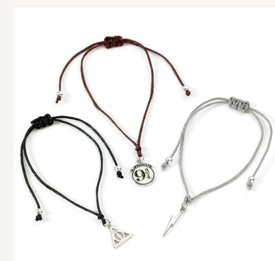 The Carat Shop – Harry Potter – dood heilige relieken – deadly hallows – vriendschapsarmbandjes set