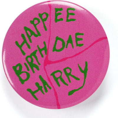 The Carat Shop – happee birthdae harry cake button badge