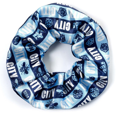 The Carat Shop – manchester city voetbal club haar scrunchie – haarelastiek