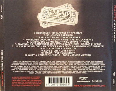 Paul potts – cinema paradiso (CD)