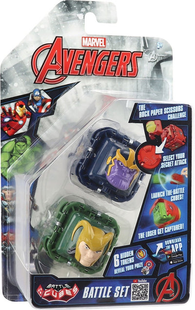 Marvel avengers battle cubes – thanos vs loki 2 pack – speelfiguur – battle set