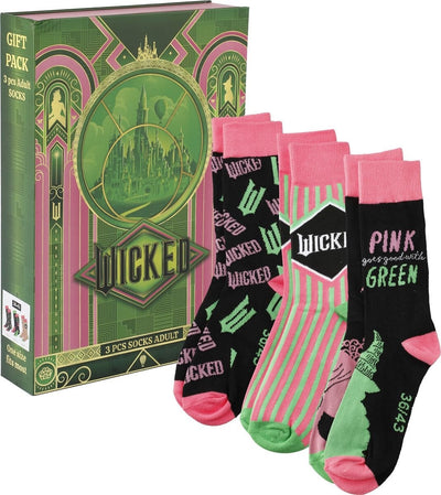 Wicked wicked logo unisex sokken – meerkleurig – one size
