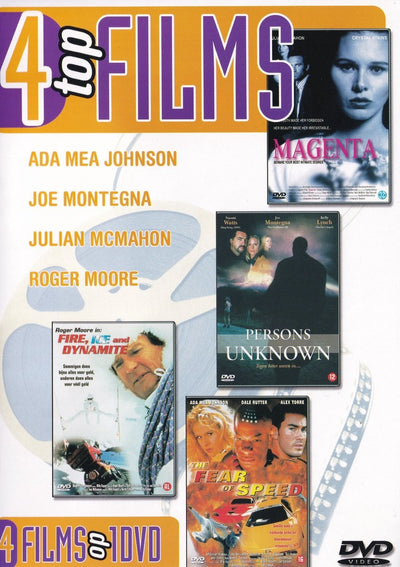 4 top films – the fear of speed – persons unknown – magenta – fire, ice and dynamite – DVD