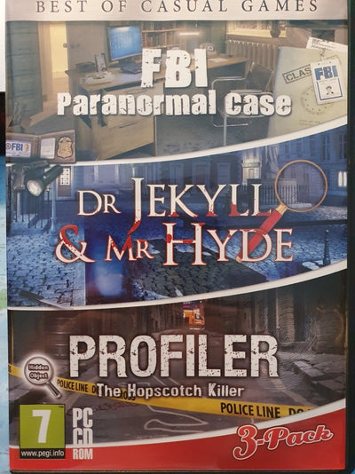 Best of casual games – ( fbi paranormal case – dr jekyll & mr hyde – profiler ) – PC