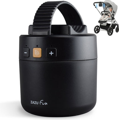 Zazu roxy baby rocker – automatische kinderwagen schommelaar met huilsensor – usb-c oplaadbaar – instelbare schommelstand – zwart