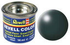 Revell hobbyverf enamel verf – #365 patina green – satin – ral6000 – enamel – verf potje – 14 ml