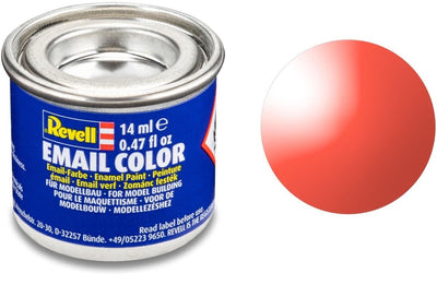 Revell hobbyverf enamel verf – #731 red – clear – enamel – verf potje – 14 ml