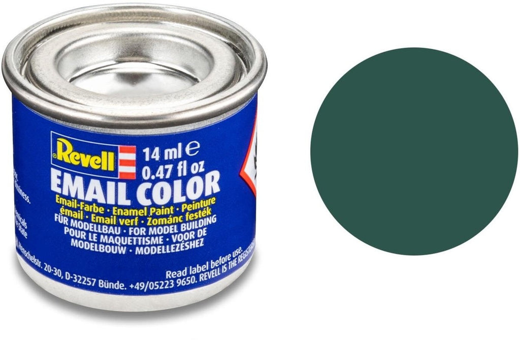 Revell hobbyverf enamel verf – #48 sea green – matt – ral6028 – enamel – verf potje – 14 ml
