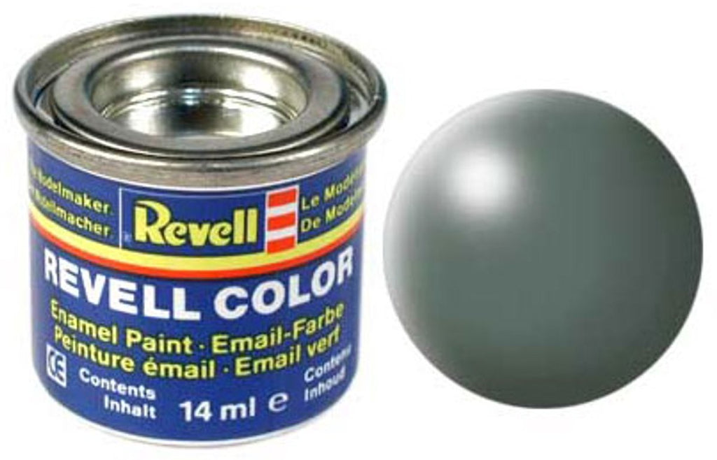Revell hobbyverf enamel verf – #360 fern green – satin – ral6025 – enamel – verf potje – 14 ml