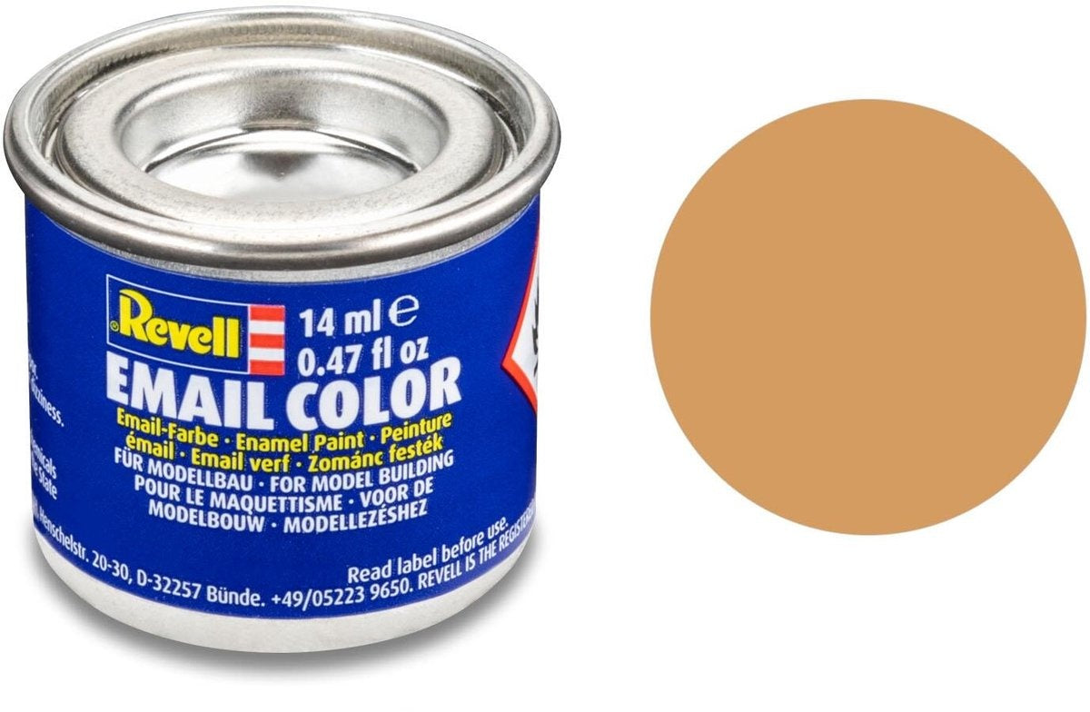 Revell hobbyverf enamel verf – #17 africa brown – matt – enamel – verf potje – 14 ml