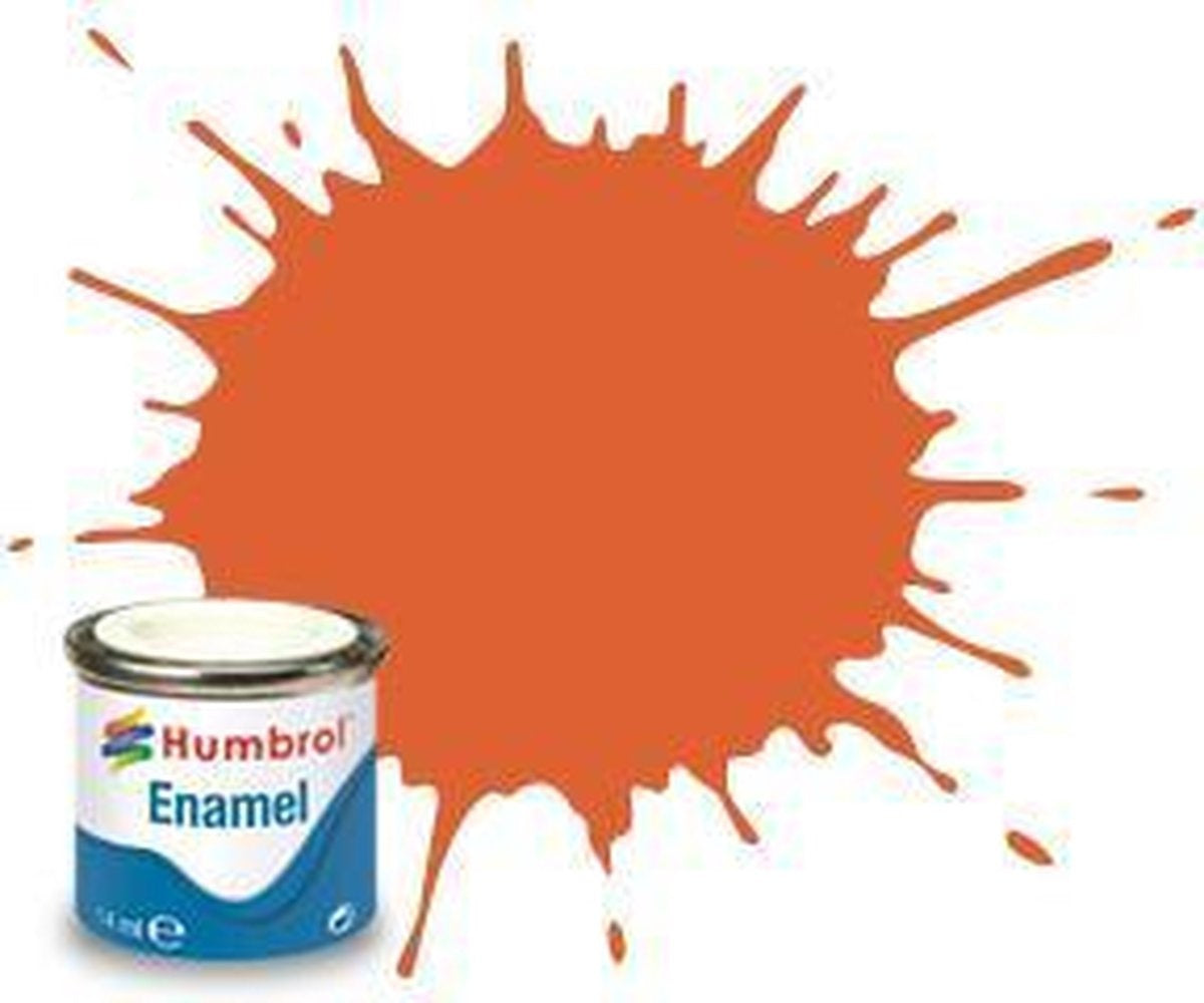 Humbrol emailleverf mat – 14 ml – no. 82 orange lining