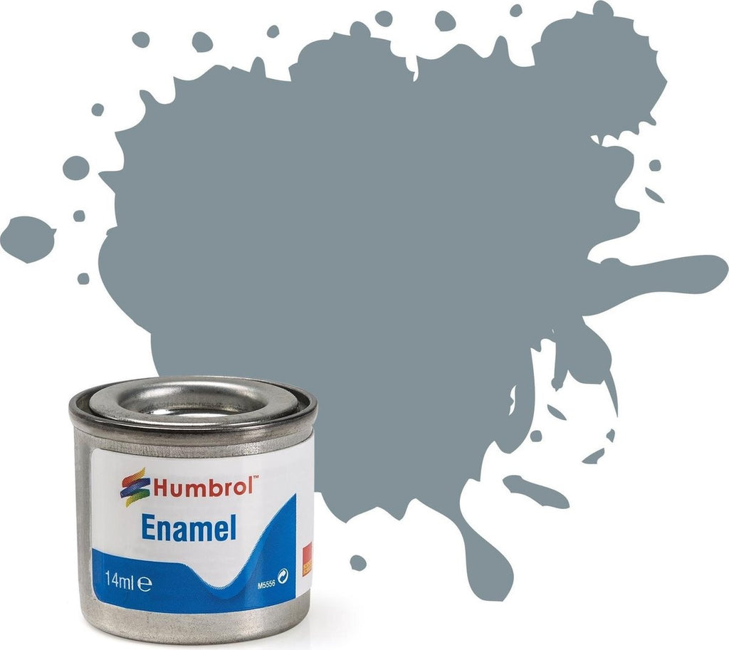 Humbrol enamel modellak – nr. 087 staalgrijs matt – 14 ml