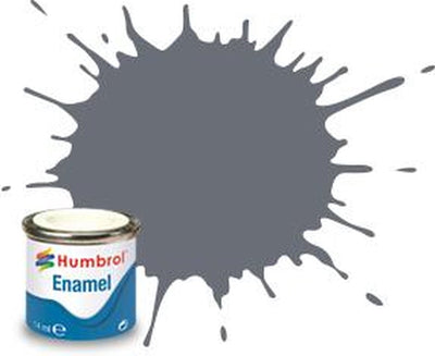 Humbrol hobbyverf enamel verf – #145 medium grey – matt – enamel verf potje – 14 ml
