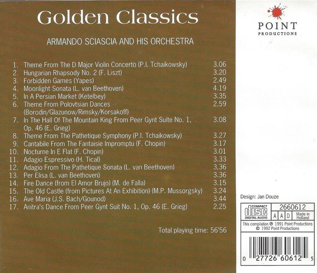 Armando sciascia and his orchestra – golden classics – CD