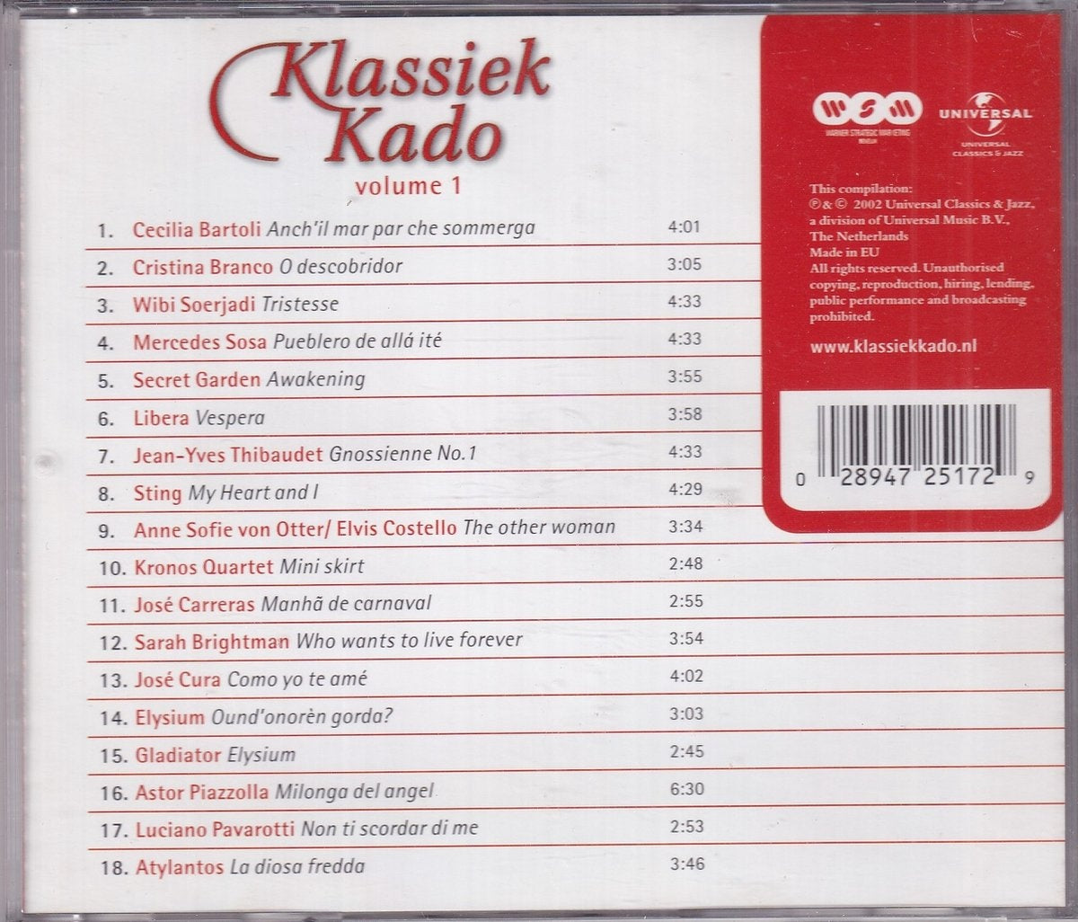 Klassiek kado sampler 200 – CD