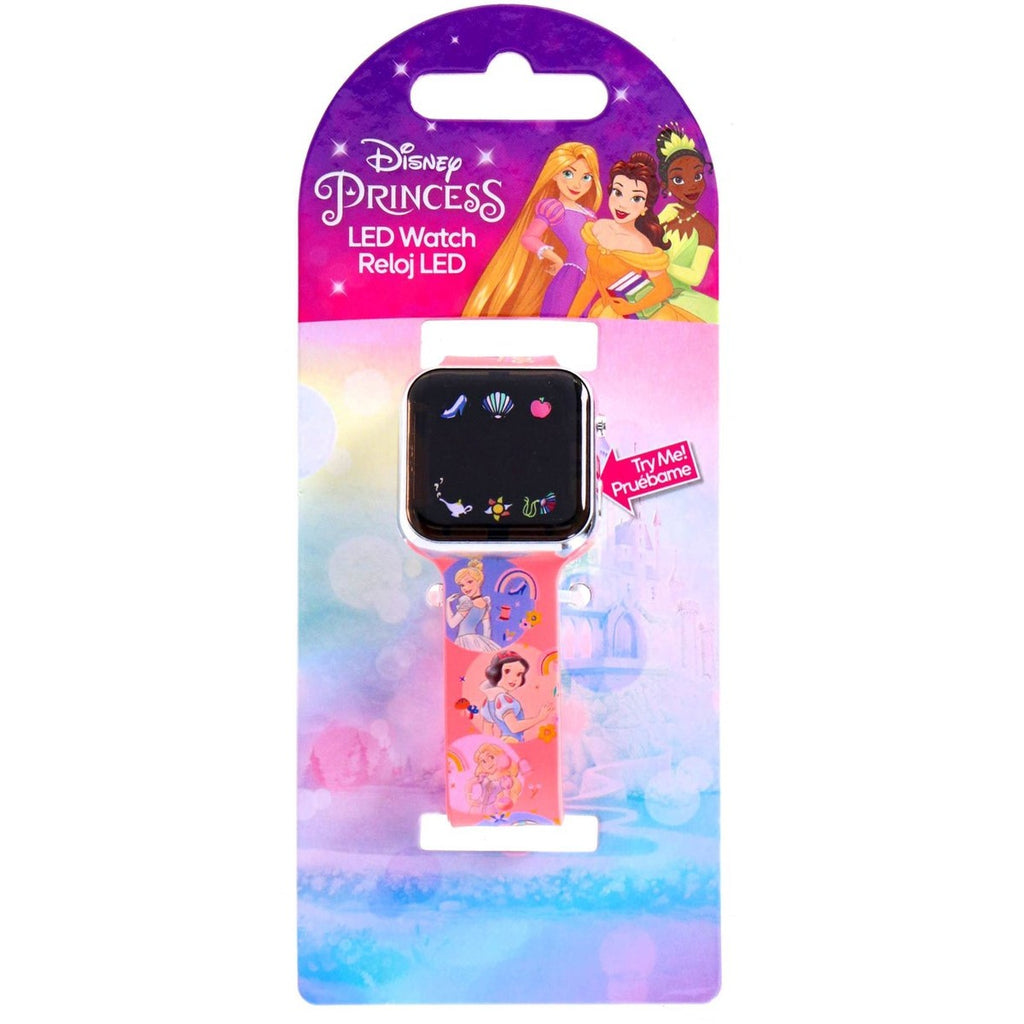 Accutime – led watch disney princess – kinderhorloge met led display voor datum en tijd – roze