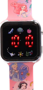 Accutime – led watch disney princess – kinderhorloge met led display voor datum en tijd – roze