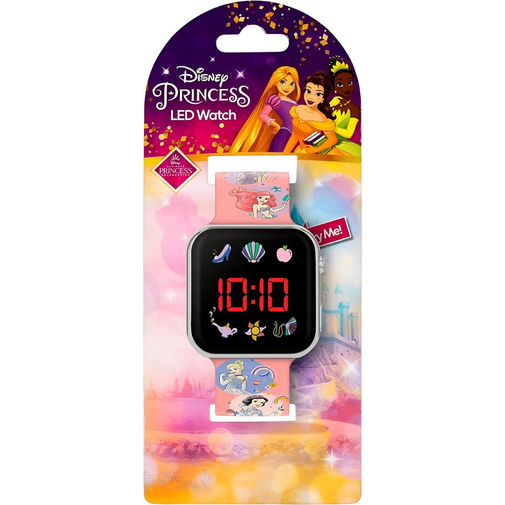 Accutime – led watch disney princess – kinderhorloge met led display voor datum en tijd – roze