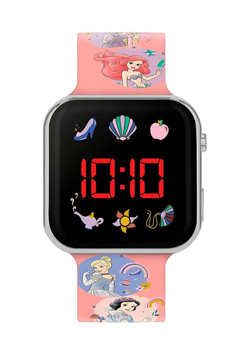 Accutime – led watch disney princess – kinderhorloge met led display voor datum en tijd – roze