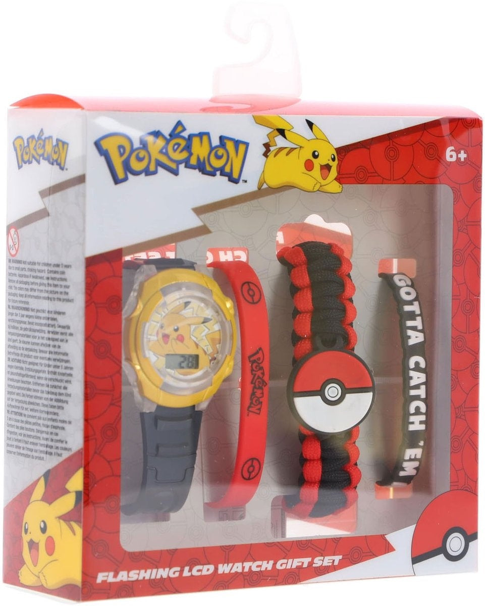 Accutime – lcd pokémon horloge met accessoires