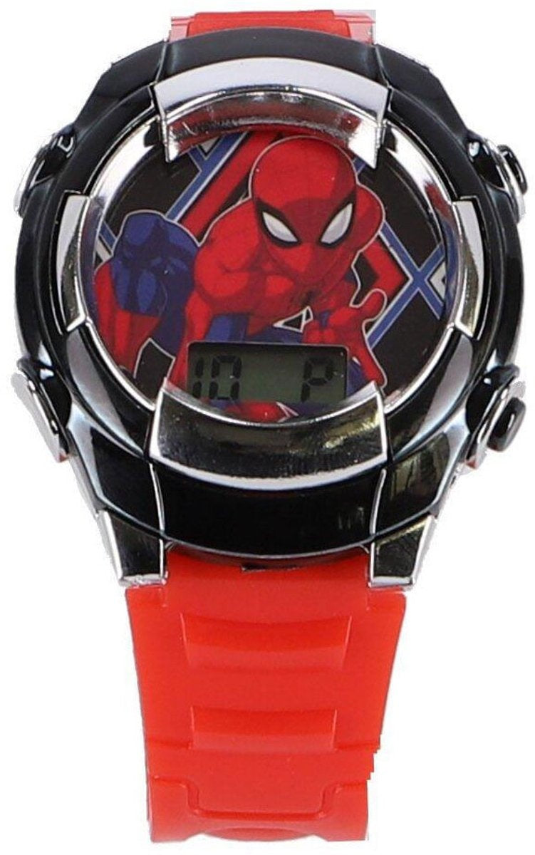 Accutime – lcd spiderman horloge met accessoires