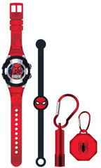 Accutime – lcd spiderman horloge met accessoires