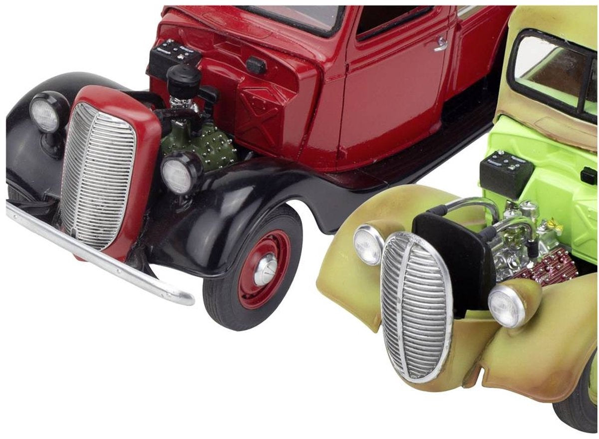 Revell modelbouwpakket auto – 14516 1937 ford pickup with surfboard 2n1 plastic – 1:25 – modelbouw